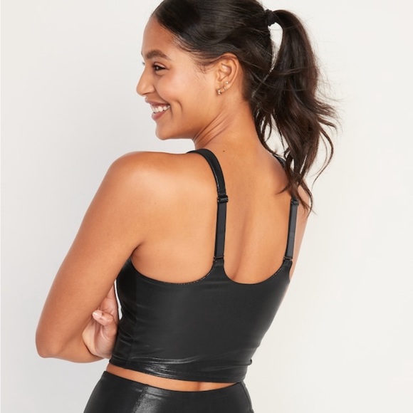 NWT Old Navy Light Support PowerSoft Adjustable Longline Sports Bra - Picture 2 of 7